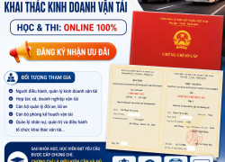 LỚP HỌC CHỨNG CHỈ SƠ CẤP VẬN TẢI - QUẢN LÝ ĐIỀU HÀNH VÀ KHAI THÁC KINH DOANH VẬN TẢI