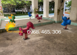 Con thú nhún lò xo trẻ em, thú nhún con ngựa nhập khẩu