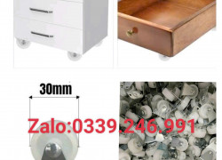 Xưởng sản xuất bánh xe nhựa trắng phi 30mm