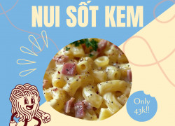 Nui Tươi Sốt Kem Nấm Slurp – Nui Mềm Dai, Sốt Kem Nấm Béo Thơm