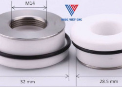 Vòng Sứ Máy Cắt Laser Fiber D32/M14 – Hàng Cao Cấp, Dẫn Điện Nhạy, Chịu Nhiệt Cực Tốt!