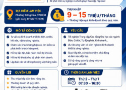 TUYỂN  SALES ENGINEER (gần Làng ĐHQG TP.HCM)