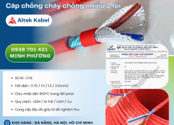 Cáp chống cháy chống nhiễu 2 lõi – Hàng sẵn kho, giao nhanh toàn quốc Đà Nẵng, HN