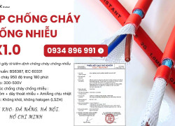Cáp Chống Cháy Chống Nhiễu 2x1.0mm² – Phân Phối Bắc Ninh, Bắc Giang, Hưng Yên