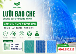 LƯỚI BAO CHE CÔNG TRÌNH – ĐỪNG CHỌN RẺ, HÃY CHỌN BỀN!