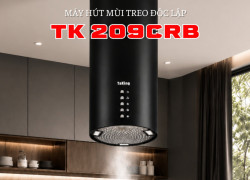 HÚT MÙI ĐẢO TAKING TK 209CRB - THIẾT KẾ TREO TRỤ ĐỘC LẬP PHONG CÁCH CHÂU ÂU