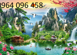 Gạch tranh 3d phong cảnh đồng quê - GX790