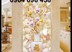 Tranh gạch 3d bình hoa - NXC55