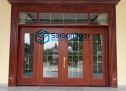 Cửa thép vân gỗ – chắc chắn, sang trọng, bền đẹp theo thời gian