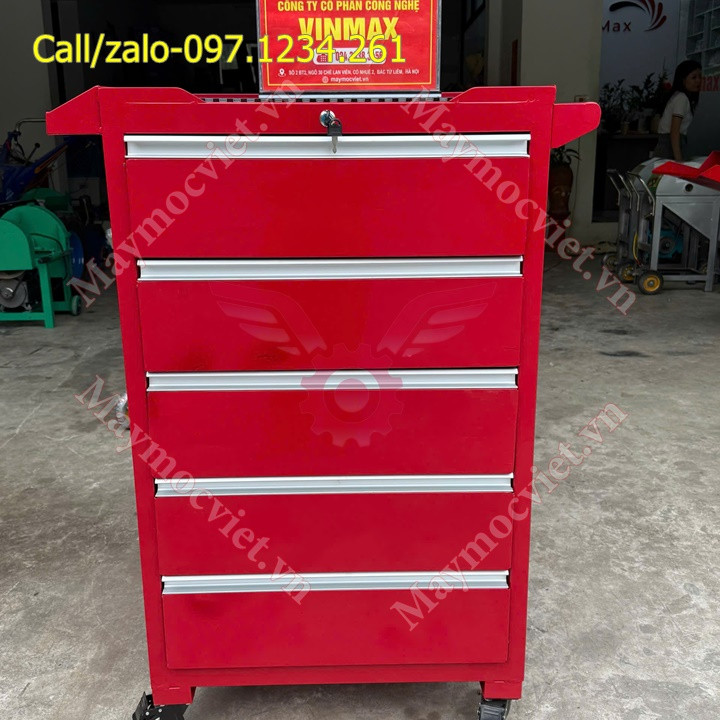 Tủ đồ nghề 5 ngăn kéo có bánh xe TVM05