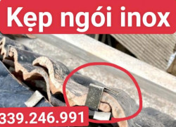 Xưởng sản xuất kẹp ngói inox chống bão