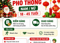 LAO ĐỘNG PHỔ THÔNG TP.HCM [KO CẦN KN, LÀM NGAY]