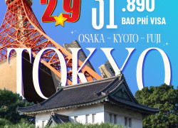 Tour Nhật Bản 2/9 | Osaka – Kyoto – Fuji – Tokyo | Trọn Gói – Giá Tốt – Khởi Hành Lễ Quốc Khánh