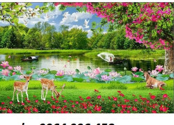 Tranh gạch 3d phong cảnh đồng quê - HGF89