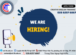 Tuyển dụng giáo viên IELTS tại quận Gò Vấp và Tân Phú