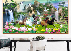 Tranh gạch men mã đáo thành công