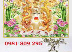 Tranh gạch 3d rồng phượng , gạch trang trí