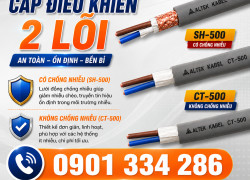 Cáp Điều Khiển 2 Lõi Không Lưới Chống Nhiễu ALTEK KABEL