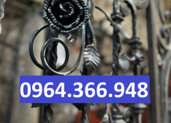Bông hồng sắt rèn trang trí cổng lan can và ban công