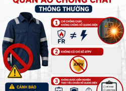 Vì sao quần áo chống hồ quang điện không thể thay thế bằng quần áo chống cháy thông thường?