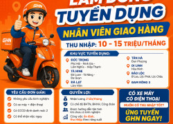 GHN EXPRESS LÂM ĐỒNG TUYỂN NHÂN VIÊN GIAO HÀNG