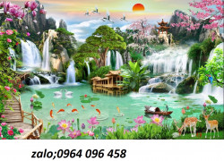 Tranh gạch phong cảnh đồng quê 3d - JG43