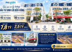 7,8 TỶ SỞ HỮU SHOPHOUSE MẶT PHỐ – 4 TẦNG, 132M² ĐẤT, 4 MẶT TIỀN ĐƯỜNG