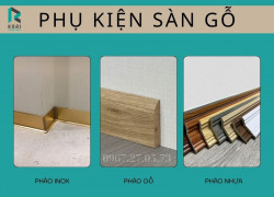 Phụ kiện sàn gỗ nhựa | Nẹp F, T, Phào chân tường, xốp 2mm