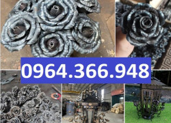 Hoa hồng sắt trang trí cho các công trình biệt thự sang trọng