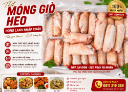 Móng Giò Heo Nhập Khẩu – Da Dày, Thịt Mềm, Gân Sần Sật