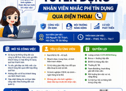 TUYỂN NHÂN VIÊN NHẮC PHÍ TÍN DỤNG ĐÀ NẴNG