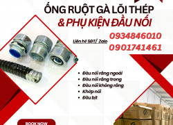 Ống ruột gà lõi thép D16, D20, D25, D32 sẵn Đà Nẵng, HCM, Hà Nội