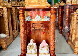 Bàn thờ ông địa gỗ xoan