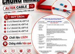 Cáp Chống Cháy Chống Nhiễu ALTEK KABEL - Chống Cháy An Toàn, Hiệu Qủa