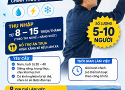 TUYỂN THỢ ĐIỆN NƯỚC ĐIỆN LẠNH PHÚ QUỐC