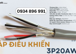 Cáp tín hiệu vặn xoắn 3 Pair 18 AWG – Phân phối Khánh Hòa, Phú Yên, Ninh Thuận