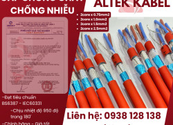 Cáp tín hiệu chống cháy chống nhiễu Altek Kabel đạt tiêu chuẩn BS6387