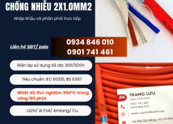 Cáp chống cháy chống nhiễu 2x1.0+E+GFT Altek Kabel