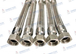 Khớp nối mềm kim loại, khớp nối ren công nghiệp, khớp nối mềm rắc co inox, khớp nối mềm inox lắp ren bọc PJ