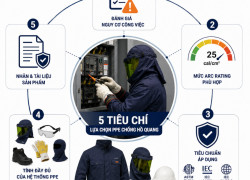 NFPA 70E là gì? Tiêu chuẩn quan trọng khi lựa chọn PPE chống hồ quang