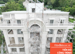 [Nhật Ký Thi Công] Tiến Độ Phun Sơn Giả Đá Công Trình Liên Villa Trần Phú Vũng Tàu