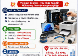 [ BAO CƠM] KỸ THUẬT VIÊN MÁY TÍNH ĐỒNG NAI
