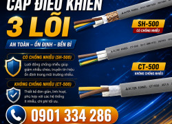 Cáp Điều Khiển 3 Lõi Altek Kabel 0.5 – 0.75 – 1.0 – 1.5mm²