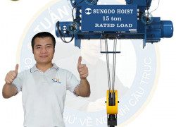 Pa lăng Sungdo dầm đơn 15 tấn