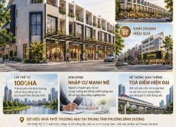 SỞ HỮU 01 CĂN NHÀ PHỐ TẠI FIESTA CENTRAL BÌNH DƯƠNG CHỈ HƠN 4.3 TỶ  0987663865