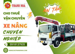 Xe cẩu vận chuyển xe nâng an toàn ở TPHCM