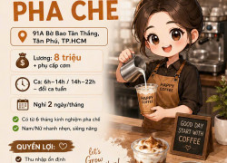 Happy Coffee Tuyển Pha Chế
