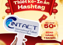 thiết kế in ấn hashtag