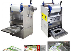 Máy dập nắp hộp nhựa LD804 - dập tay gọn nhẹ