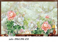 Tranh gạch trang trí phòng khách 3d - NVB84